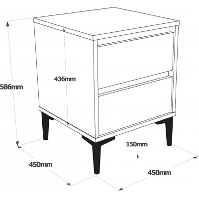 Aristo sängbord Brun antracit 2790 kr Sängbord Trendrum se