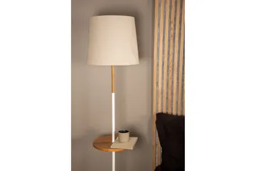 Hattman Golvlampa - Linne/Marmor/Beige/Brun/Vit - Products - Belysning - Lampor & belysning inomhus - Golvlampa