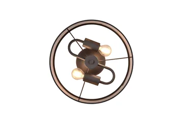 Davos Plafond 30 cm 2xE14 mattsvart/ greige - Matt svart/Greige - Products - Belysning - Lampor & belysning inomhus - Taklampa & takbelysning - Takplafond