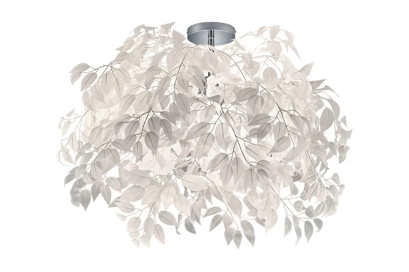Leavy Plafond 70cm 3L E27 vit, Vit