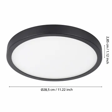 Plafond Argolis Ø285 mm - Svart - Products - Belysning - Lampor & belysning inomhus - Taklampa & takbelysning - Takplafond