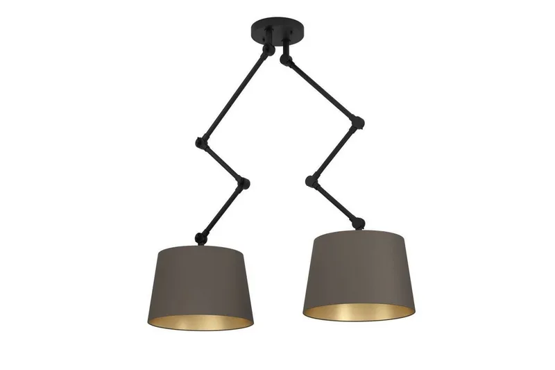 Takpendel Eglo Pistunio Cappuccino/Mässing/Svart med 2 Lampor