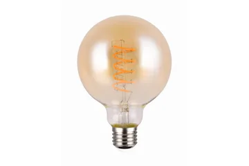 LK LED E27 filament big globe 4W 200lm 1800K brun - Brun - Products - Belysning - Glödlampor & ljuskällor - Glödlampor