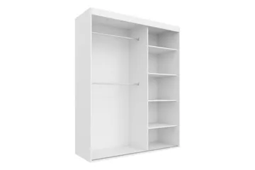 Duets Garderob med Spegel 160x205 cm - Beige - Products - Förvaring - Garderober & garderobssystem