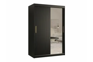 Dunvegan Garderob m. Spegel - Svart - Products - Förvaring - Garderober & garderobssystem