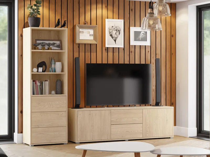 Agawal Möbelset För Vardagsrum - Brun - Products - Förvaring - Förvaringsmöbler - Möbelset för vardagsrum