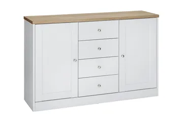 Bryanne Skänk 120 cm - Vit/Brun - Products - Förvaring - Förvaringsmöbler - Sideboard & skänk