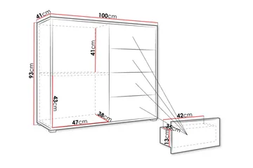 Byrå - Vit - Products - Förvaring - Förvaringsmöbler - Byrå - Hallbyrå