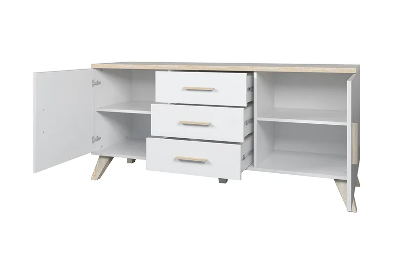 Kardos Byrå 45x150 cm - Natur/Svart - Products - Förvaring - Förvaringsmöbler - Byrå - Hallbyrå