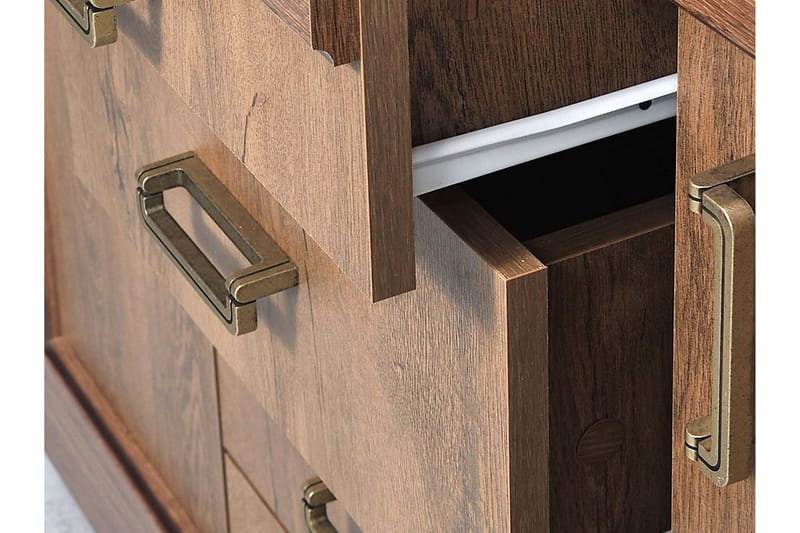 Tadeusz Byrå 90x44x110 cm - Brun - Products - Förvaring - Förvaringsmöbler - Byrå - Hallbyrå