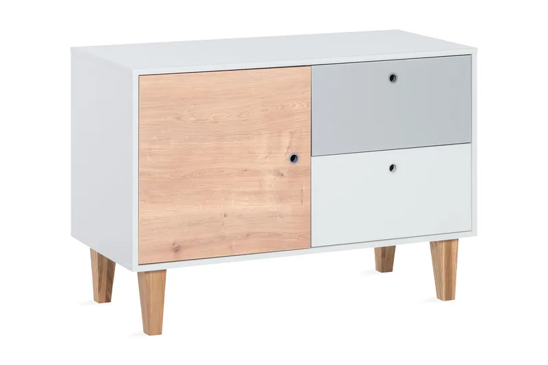 Concept Byrå Vit/Grå/Natur, VOX