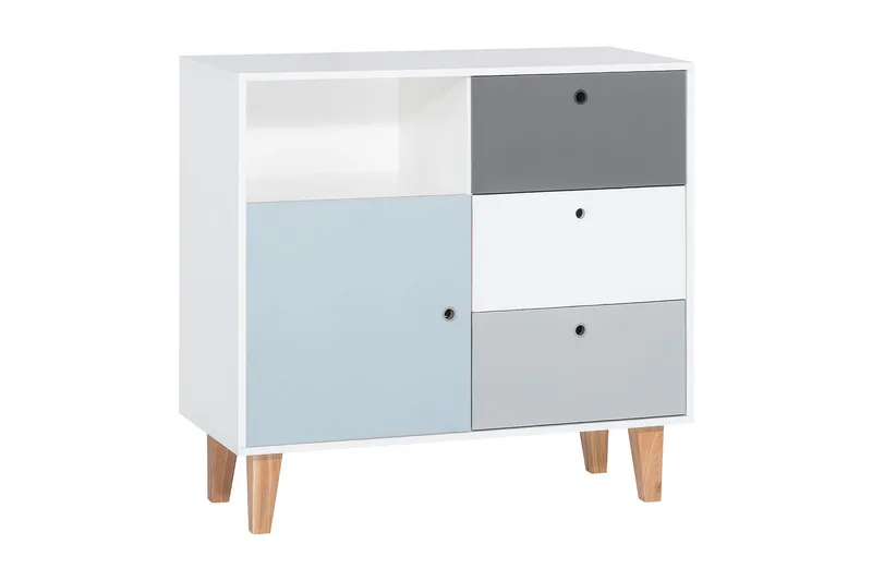 Concept Byrå Vit/Mörkgrå/Blå, VOX