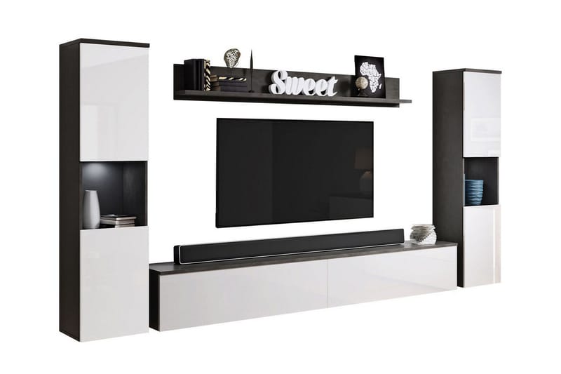 Galbally Möbelset För Vardagsrum, Vit