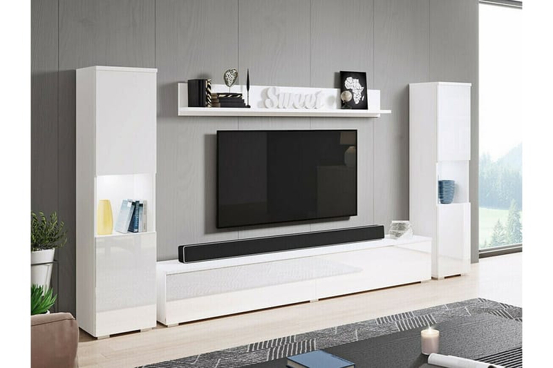 Galbally Möbelset För Vardagsrum White - Products - Förvaring - Förvaringsmöbler - Möbelset för vardagsrum