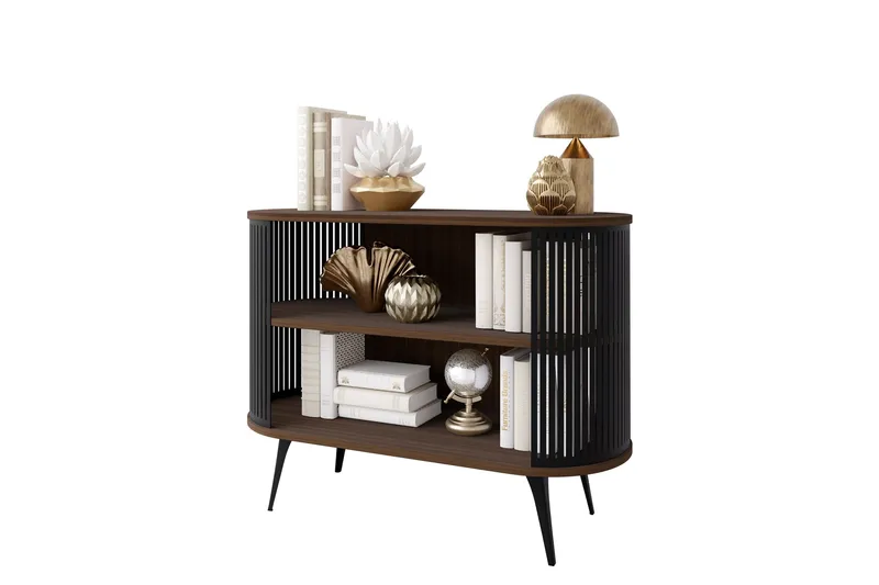 Galia Skänk 120x40 cm, Svart/Brun