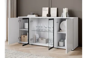 Gamal Skänk 150x40 cm - Svart/Brun - Products - Förvaring - Förvaringsmöbler - Sideboard & skänk