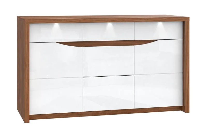 Keoisha Skänk 142x84 cm, Brun/Vit