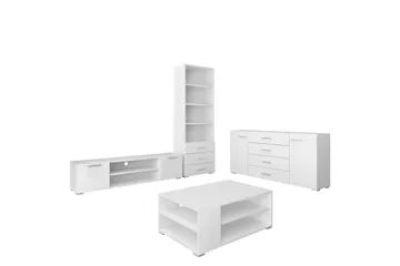Lindesberg Möbelset För Vardagsrum - Vit - Products - Förvaring - Förvaringsmöbler - Möbelset för vardagsrum