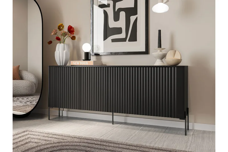 Sherie Skänk 190x40 cm, Svart