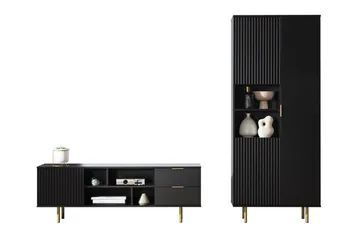 Staffin Möbelset För Vardagsrum - Svart - Products - Förvaring - Förvaringsmöbler - Möbelset för vardagsrum