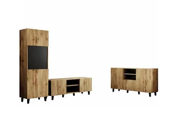 Strontian Möbelset För Vardagsrum Scandinavian Choice Black - Products - Förvaring - Förvaringsmöbler - Möbelset för vardagsrum