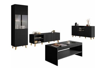 Strontian Möbelset För Vardagsrum Scandinavian Choice Black - Products - Förvaring - Förvaringsmöbler - Möbelset för vardagsrum