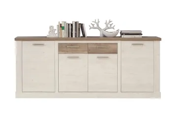Talebi Skänk 41x213 cm - Brun/Vit - Products - Förvaring - Förvaringsmöbler - Sideboard & skänk