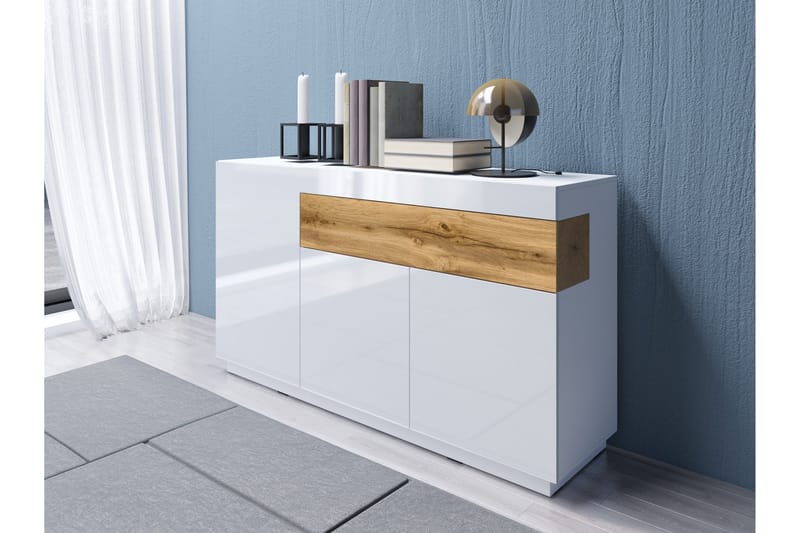 Tomeka Byrå - Vit/Trä - Products - Förvaring - Förvaringsmöbler - Byrå