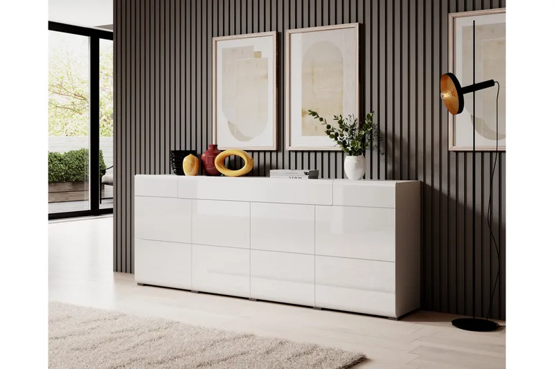 Toreno Sideboard 39x208 cm - Vit - Products - Förvaring - Förvaringsmöbler - Sideboard & skänk