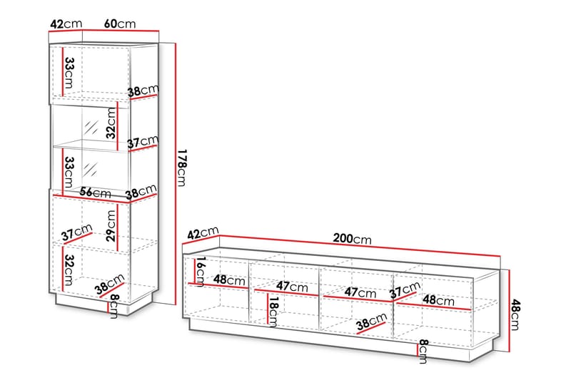 Torvalen Möbelset För Vardagsrum - Beige - Products - Förvaring - Förvaringsmöbler - Möbelset för vardagsrum