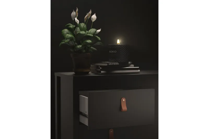 Vallvidera Byrå 38x159 cm - Svart - Products - Förvaring - Förvaringsmöbler - Byrå