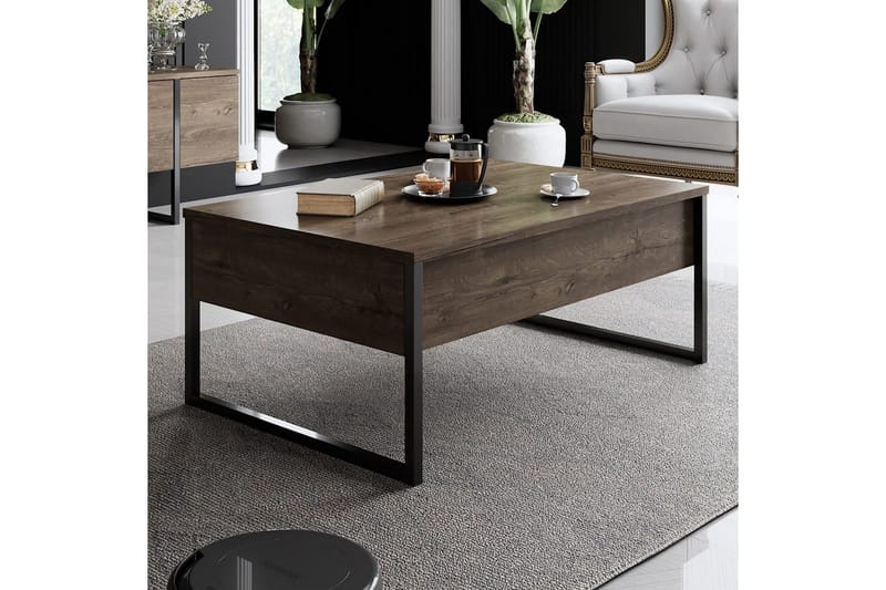 Vardagsrum Möbelset Masafumie Set Valnöt / Svart - Valnöt / Svart - Products - Förvaring - Förvaringsmöbler - Möbelset för vardagsrum