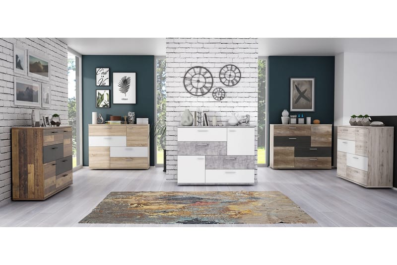 Waunifor Byrå 125 cm - Brun - Products - Förvaring - Förvaringsmöbler - Byrå