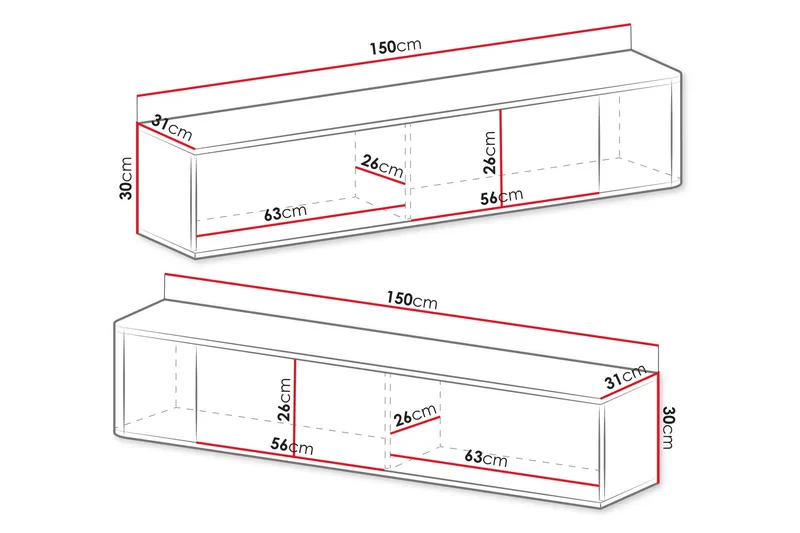 Zalricus Möbelset För Vardagsrum - Beige - Products - Förvaring - Förvaringsmöbler - Möbelset för vardagsrum