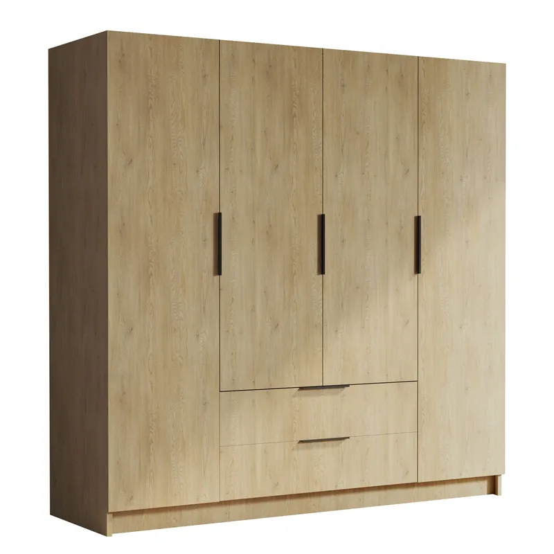 Kelros Garderob 200x216 cm, Brun