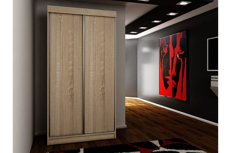 Top Garderob 100x62x200 cm - Ek - Products - Förvaring - Garderober & garderobssystem - Garderobsskåp