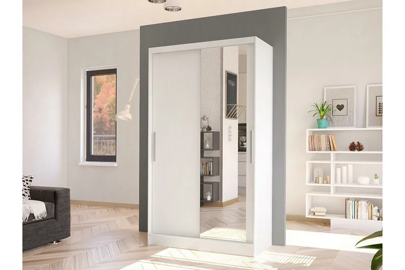 Glenmore Garderob m. Spegel White - Products - Förvaring - Garderober & garderobssystem