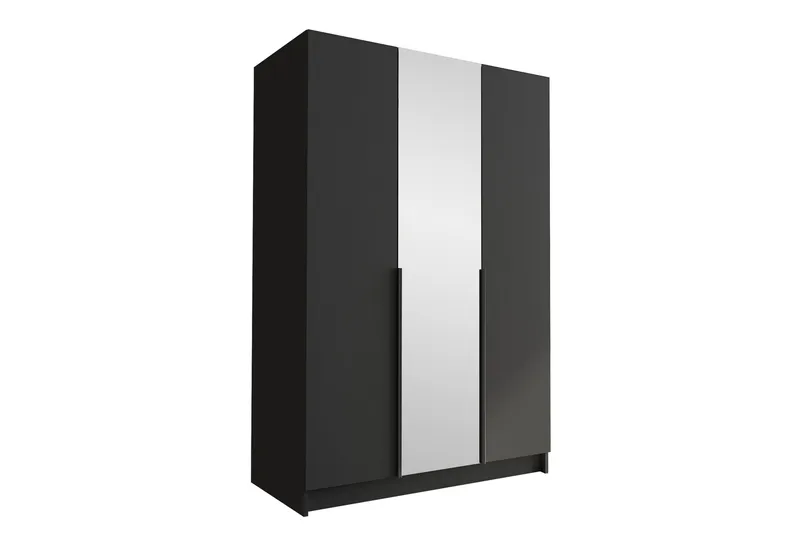 Herrljunga Garderob med Spegel 150 cm, Svart