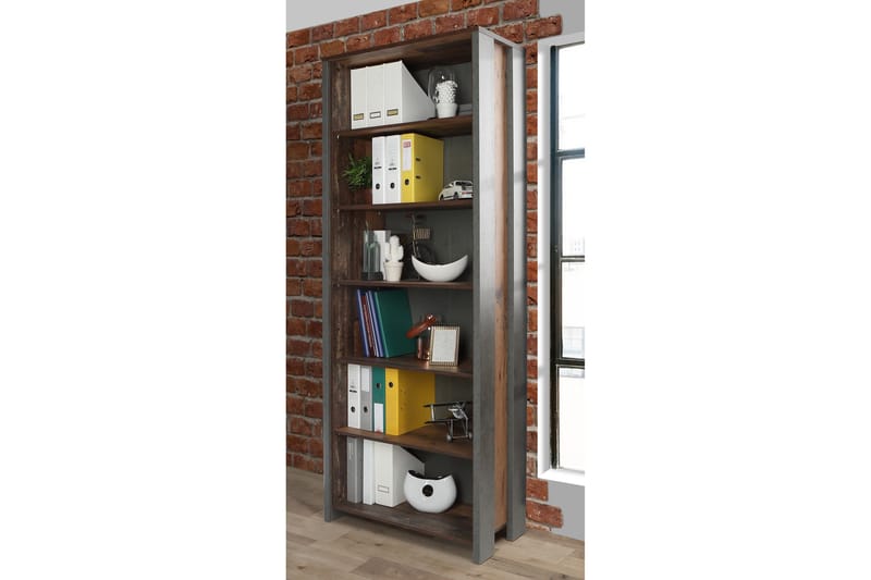 Torelles Bokhylla 42x87 cm - Brun/Grå - Products - Förvaring - Hylla - Bokhylla