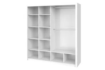 Julissa Garderob 200 cm med Spegel - Natur - Products - Förvaring - Garderober & garderobssystem