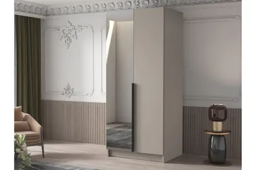 Julissa Garderob med Spegel 100 cm - Kashmir/Svart - Products - Förvaring - Garderober & garderobssystem