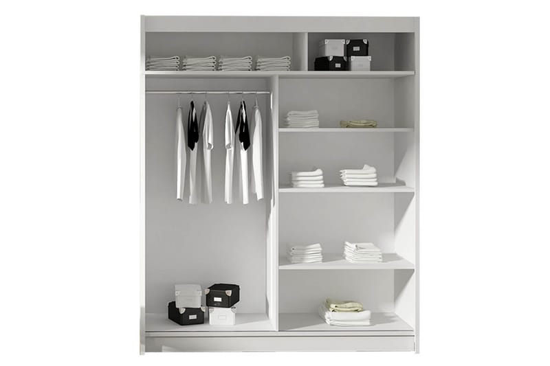 Leila Garderob med Spegel 150x200 cm - Beige - Products - Förvaring - Garderober & garderobssystem