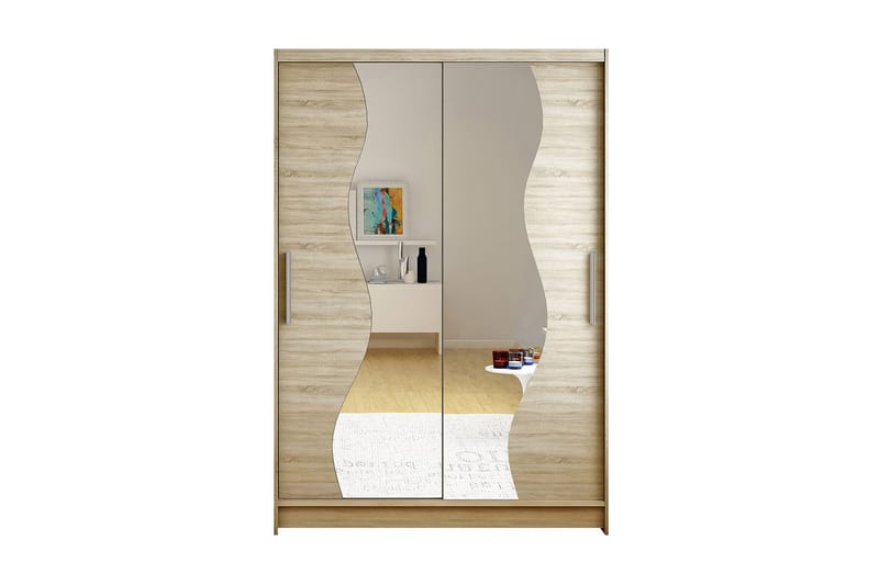Miami Garderob 120x58x200 cm, Beige