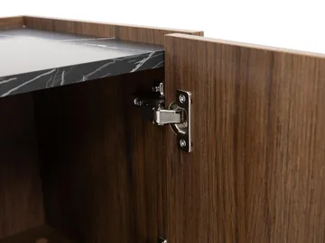 Akihito Vitrinskåp 97x117 cm - Brun - Products - Förvaring - Skåp - Vitrinskåp