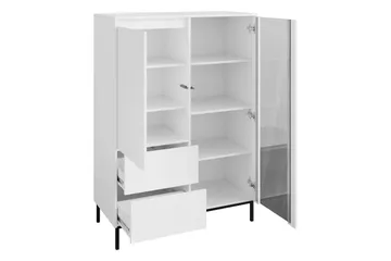 Bjurholm Vitrinskåp 104x146 cm - Beige - Products - Förvaring - Skåp - Vitrinskåp