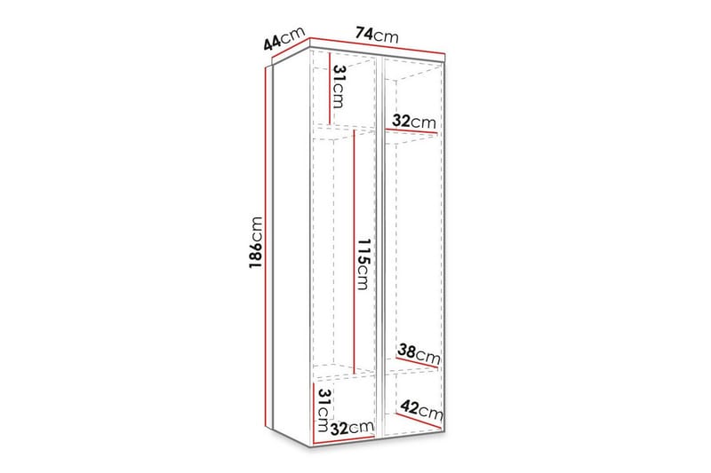 Dunvegan Highboard White - Products - Förvaring - Skåp - Förvaringsskåp
