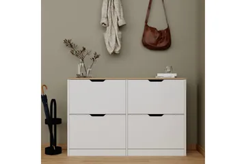 Durusu Skoskåp 120 cm - Matt Vit - Products - Förvaring - Skåp - Förvaringsskåp