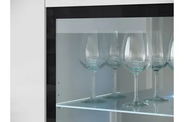 Sherie Vitrinskåp 120x104 cm - Brun - Products - Förvaring - Skåp - Vitrinskåp