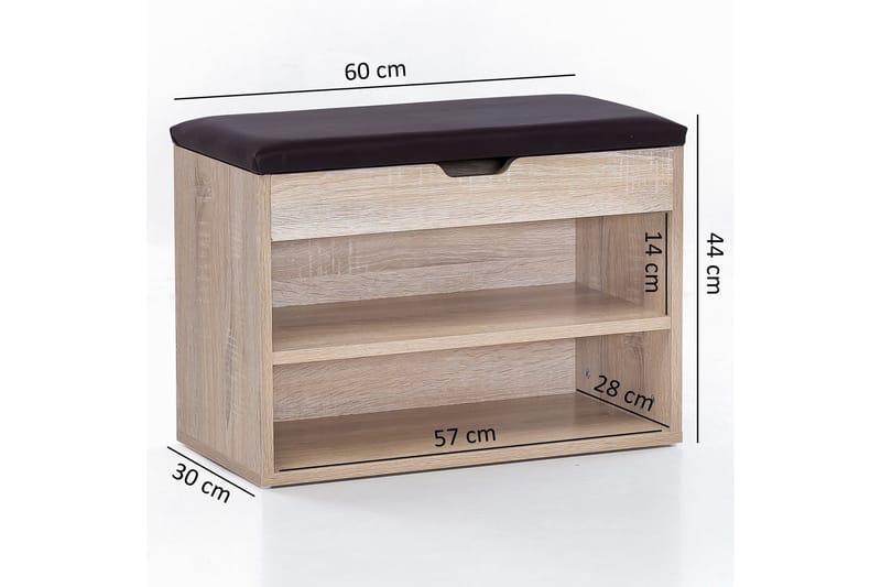 Shiheem Skohylla 60x30 cm - Trä/natur - Products - Förvaring - Skåp - Förvaringsskåp