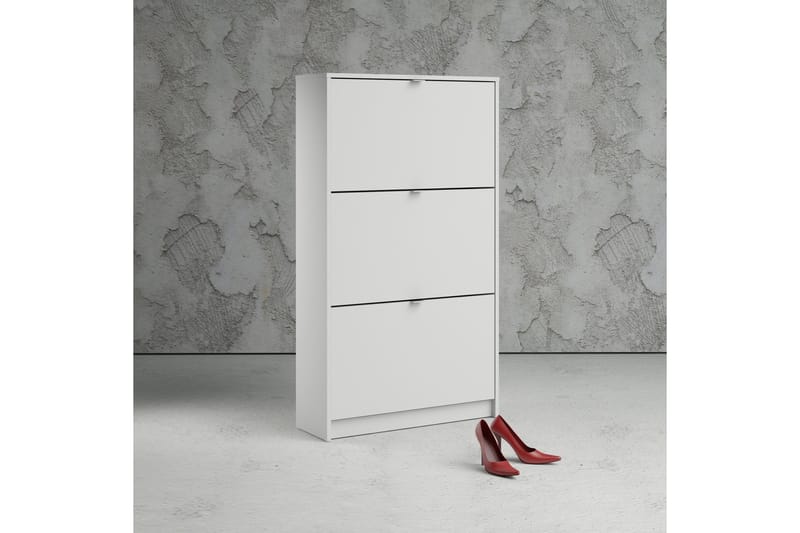 Shoey Skoskåp 3 Fack - Vit - Products - Förvaring - Skåp - Förvaringsskåp